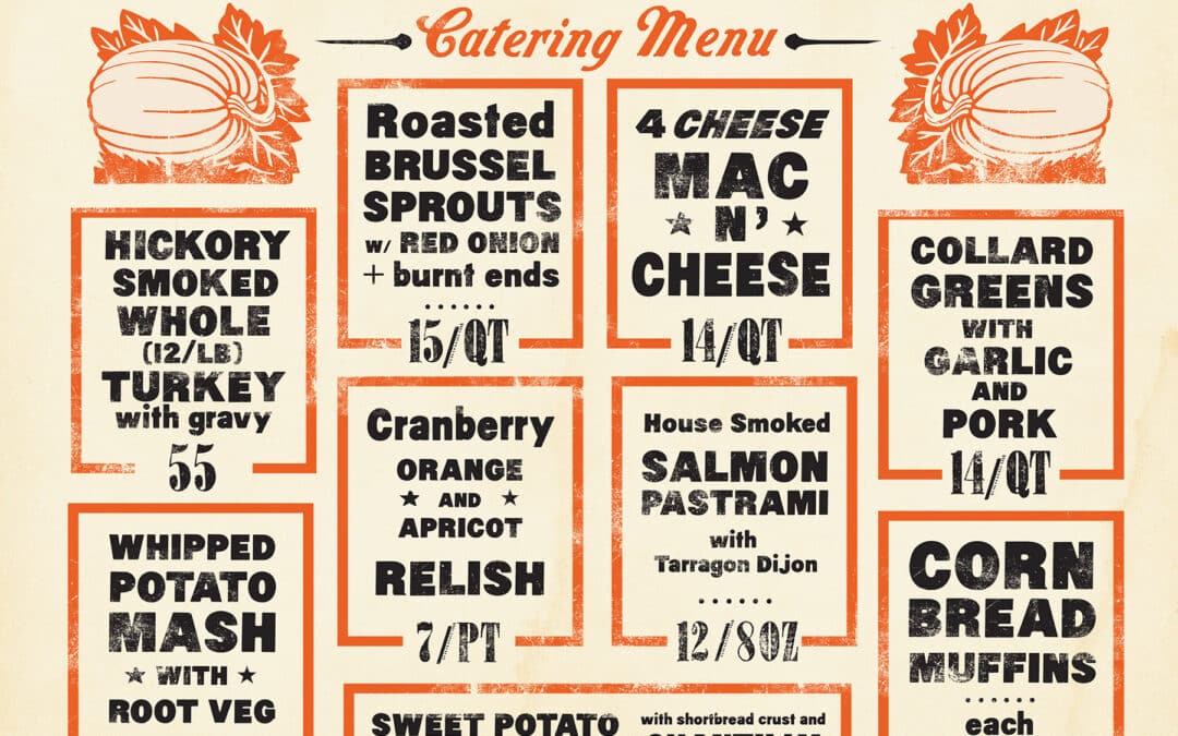 Thanksgiving Catering Menu Here!