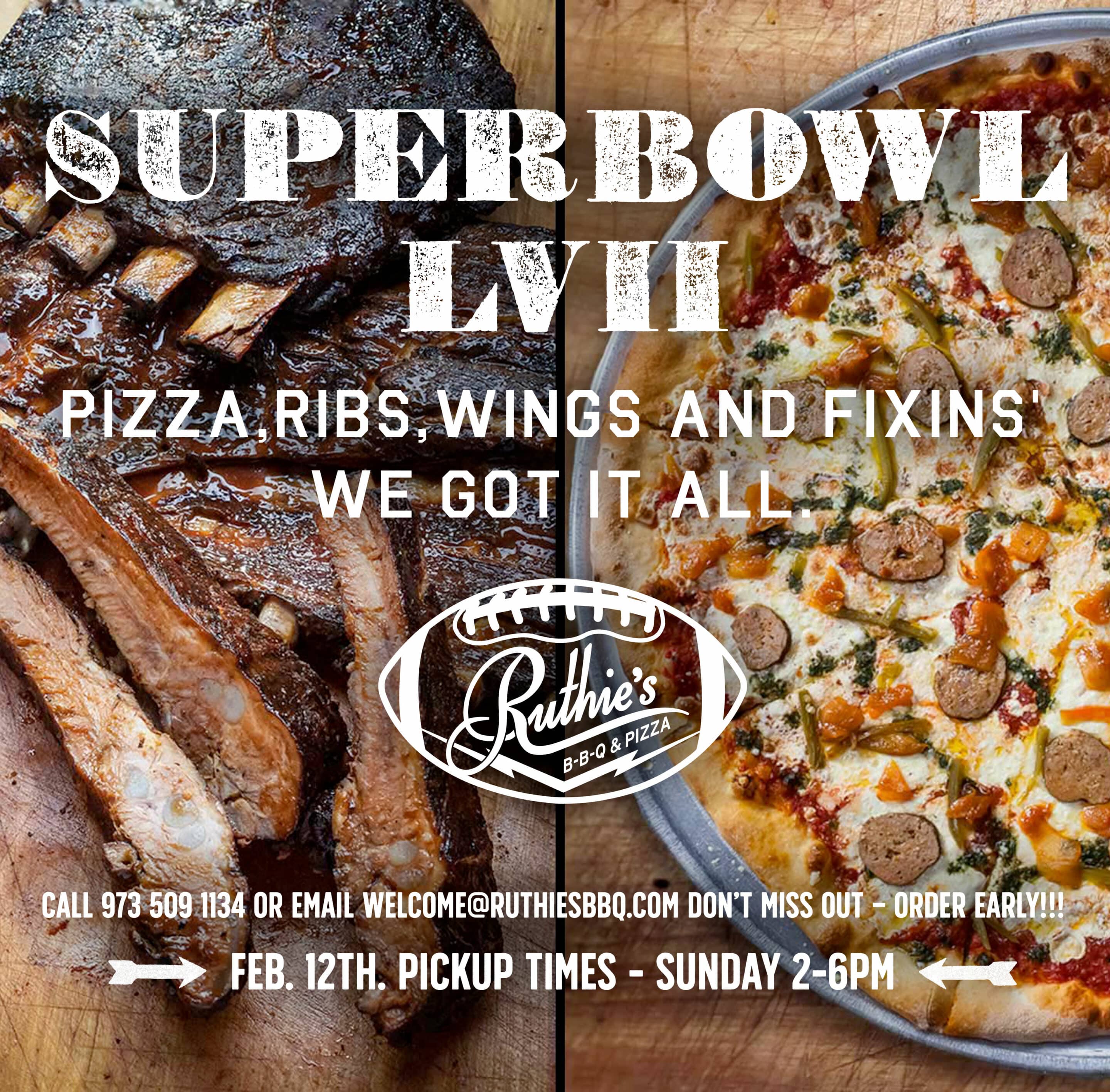 superbowl catering by Ruthies BBQ Montlciar NJ